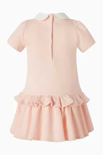 فستان كشكش بشعار الماركة