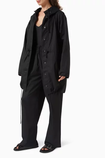 جاكيت أنوراك فضفاض قطن منسوج