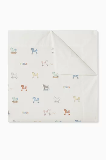 Rocking Horses Blanket in Cotton