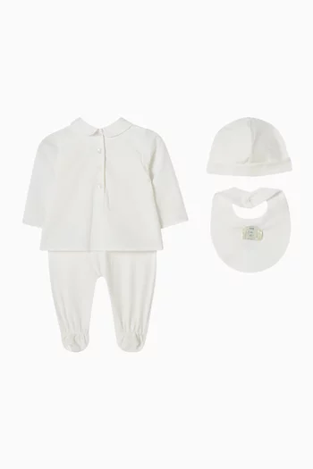 طقم هدايا بيجاما بطبعة شعار الماركة