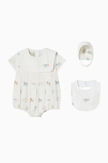 Printed Romper Gift Set