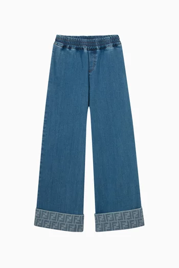 Wide-leg Jeans in Lightweight Denim