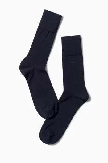 طقم جوارب متوسطة الطول قطن، 6 قطع