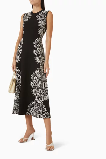 Liana Jacquard Dress in Viscose Blend