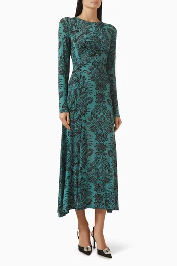 فستان نايا بكشكش جيرسيه تريكو