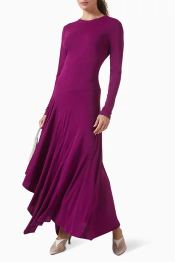 فستان لينا جيرسيه غير لامع