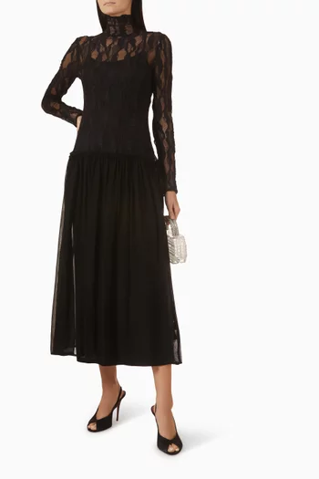 Sybil Drop-waist Dress in Lace