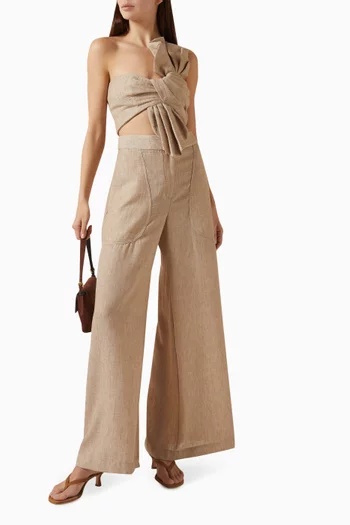 بلوزة اويستر بفتحة رقبة بكتف مكشوف