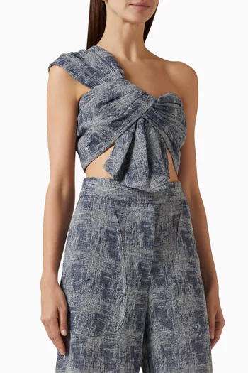 بلوزة ايدن بفتحة رقبة بكتف مكشوف