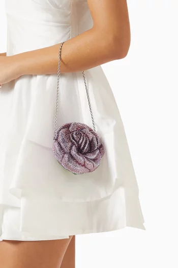 كلاتش روز ميلودي مرصع بالكريستال