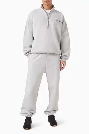 سويت شيرت يونيفورم بسحّاب قصير قطن