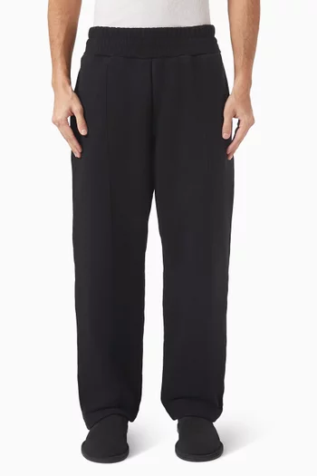 800 GSM Superweight Wide Leg Jogging Pants in Cotton