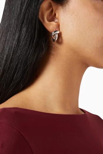 The Twist Earrings in Silver