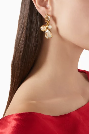 Candy Drop Earrings in Gold-tone Brass