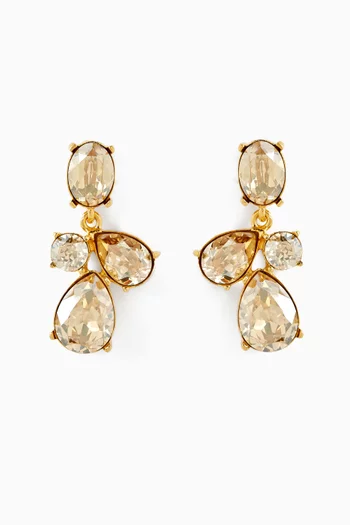 Candy Drop Earrings in Gold-tone Brass