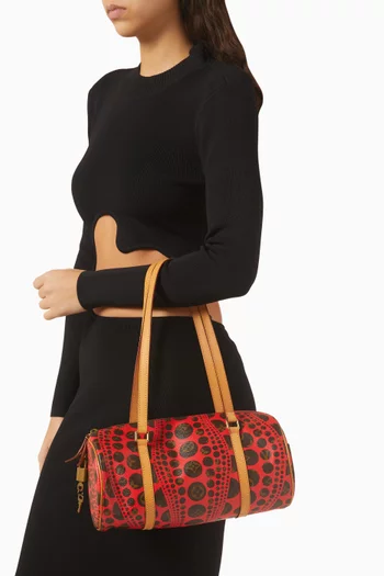 x Yayoi Kusama Monogram Pumpkin Dot Papillon Shoulder Bag