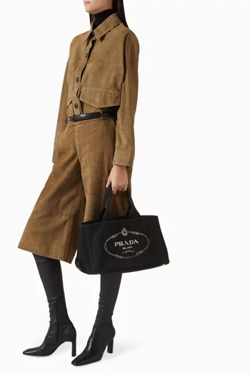 حقيبة يد كابانا بشعار الماركة من الألفينيات قنب