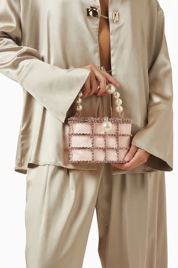 حقيبة هولي بيد علوية مرصعة بالكريستال ستان