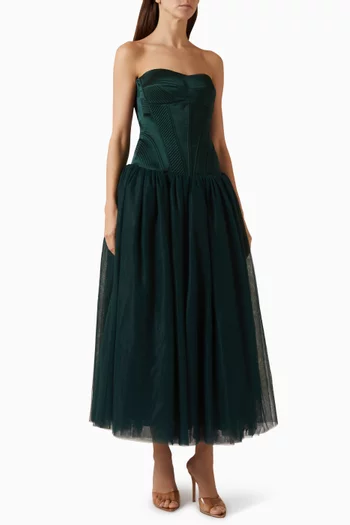 فستان بيربيل متوسط الطول