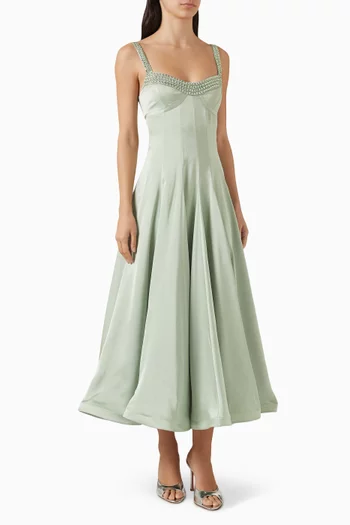 فستان لوكس متوسط الطول