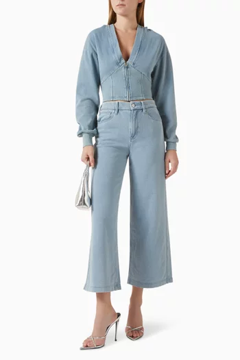 كنزة جينيوس بغطاء رأس وسحّاب