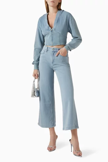 بنطال جينز جينيوس جود سكيت بقصة قصيرة قطن تيري