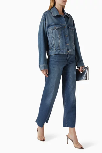 بنطال جينز جود سكيت بقصة قصيرة دينم