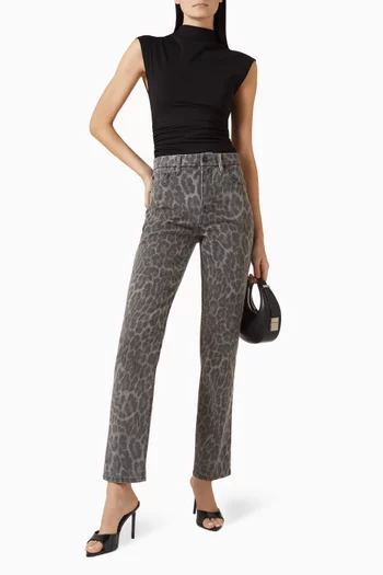 بنطال جينز جود آيكون بقصة مستقيمة دينم