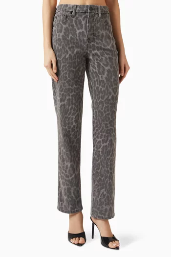 بنطال جينز جود آيكون بقصة مستقيمة دينم