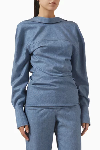 قميص مريح بوجهين