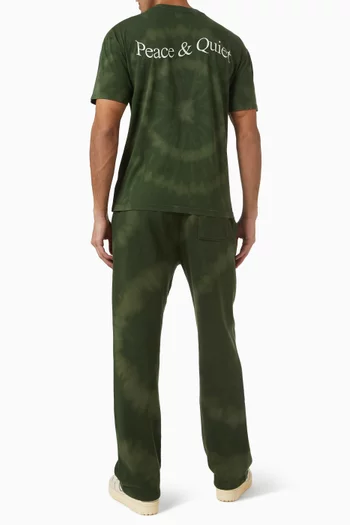 Wordmark Tye Dye T-shirt in Cotton