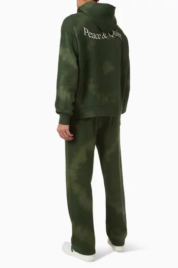 Wordmark Tie-dye Hoodie in Cotton
