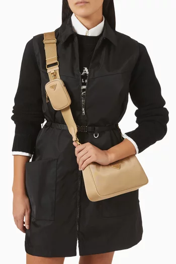 حقيبة برادا 2005 بإصدار جديد نايلون معاد تدويره