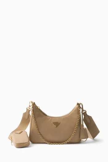 حقيبة برادا 2005 بإصدار جديد نايلون معاد تدويره