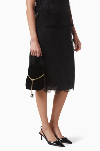 Mini Petit Sac Noir Bag in Velvet