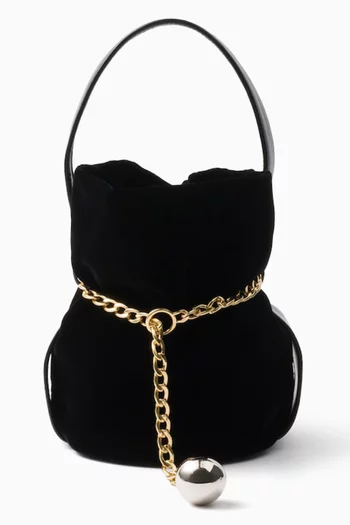 Mini Petit Sac Noir Bag in Velvet