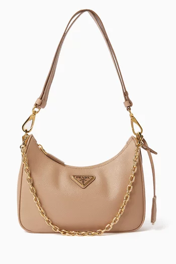 Mini Re-Edition Bag in Saffiano Leather