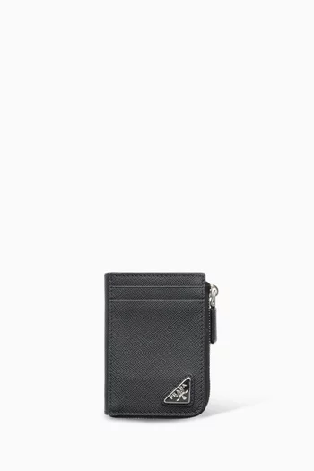 Card Holder in Saffiano Leather