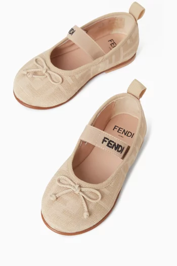 FF Ballerina Flats in Jacquard