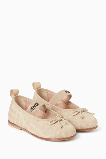 FF Ballerina Flats in Jacquard