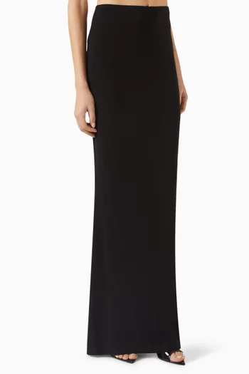 تنورة أوبي طويلة بوليستر وليكرا