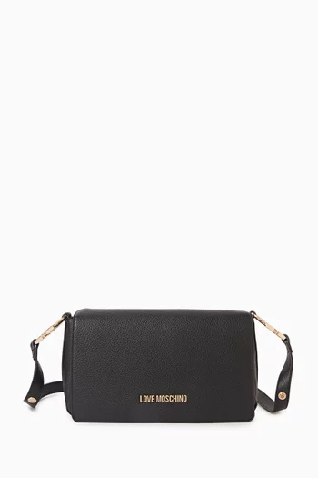 Jewel Shoulder Bag in Faux Leather