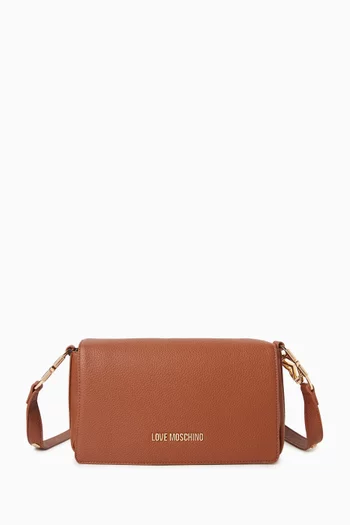 Jewel Shoulder Bag in Faux Leather