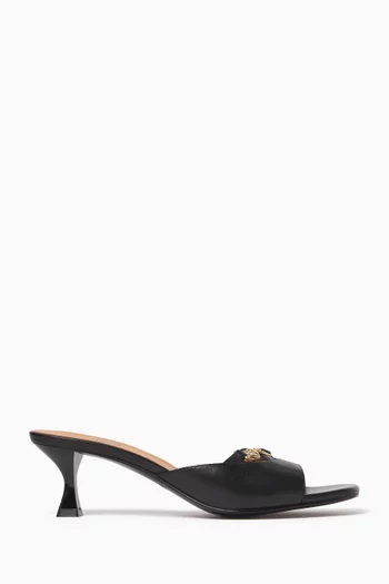 Love Chain Strap Mules in Leather