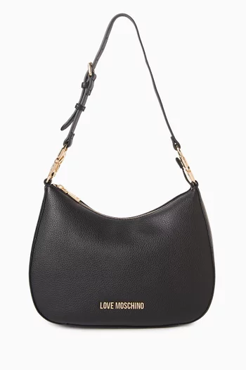 Jewel Shoulder Bag in Faux Leather