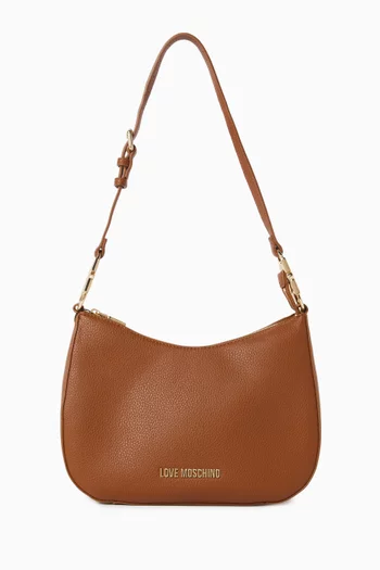 Jewel Shoulder Bag in Faux Leather