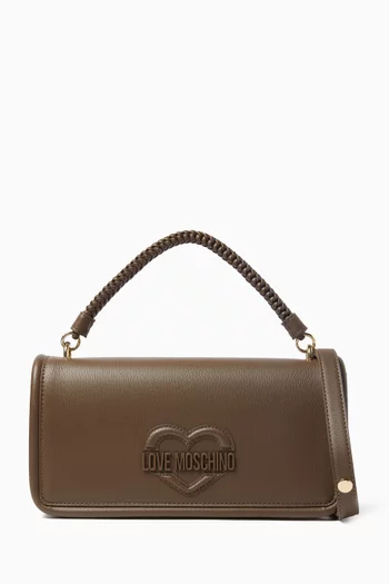 Small Top-handle Bag in Faux Leather