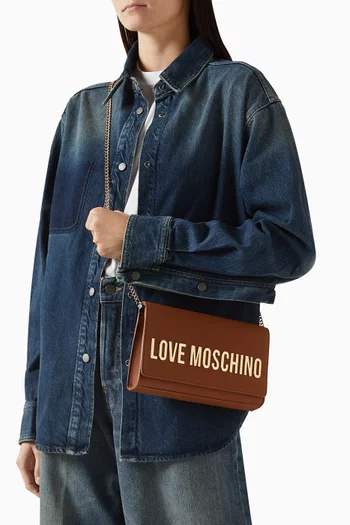 Smart Daily Shoulder Bag in Faux Leather