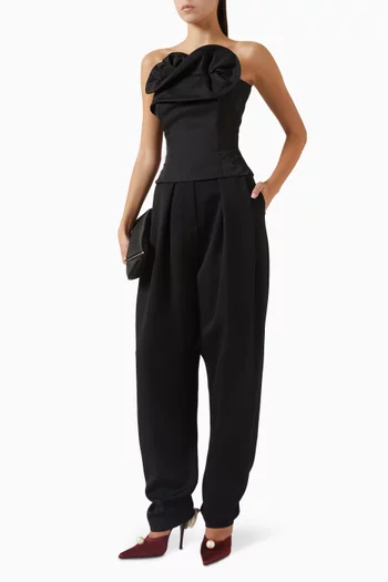 Sculptural Corset in Wool-silk