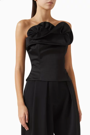 Sculptural Corset in Wool-silk